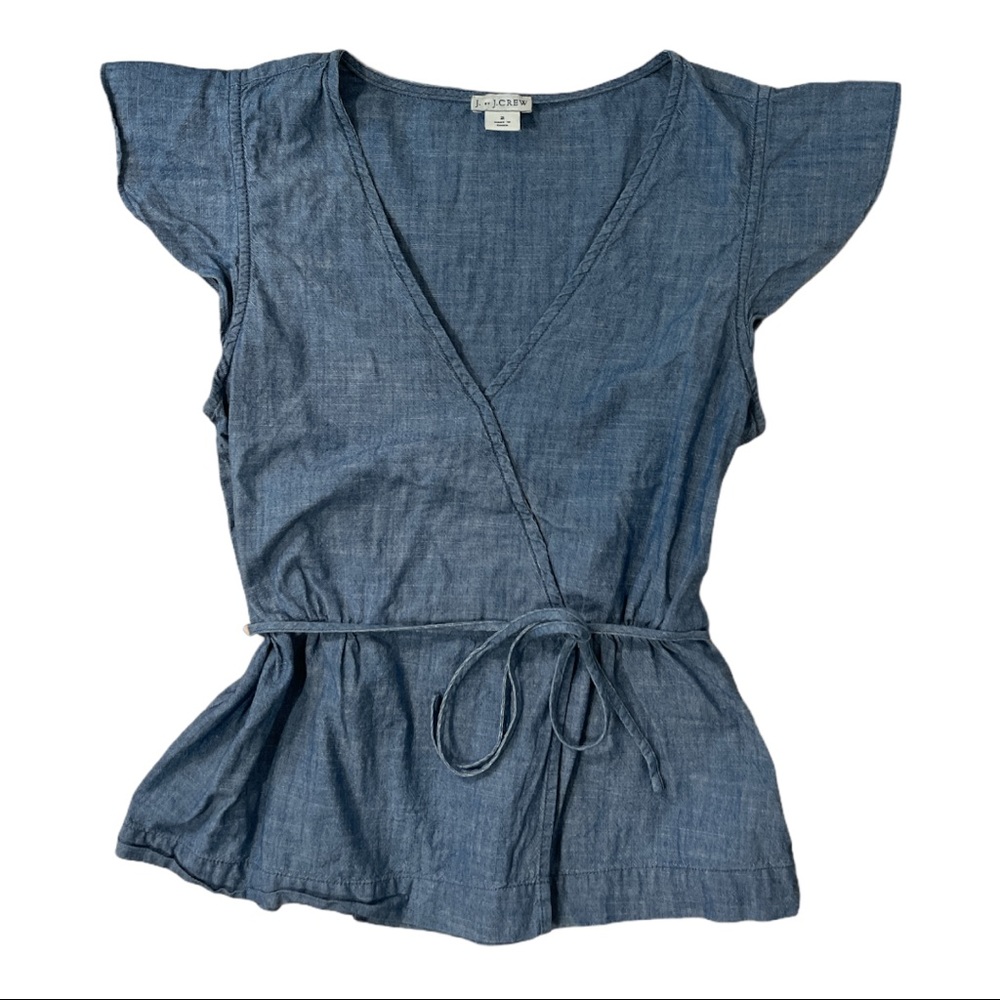 J. Crew Wrap Top